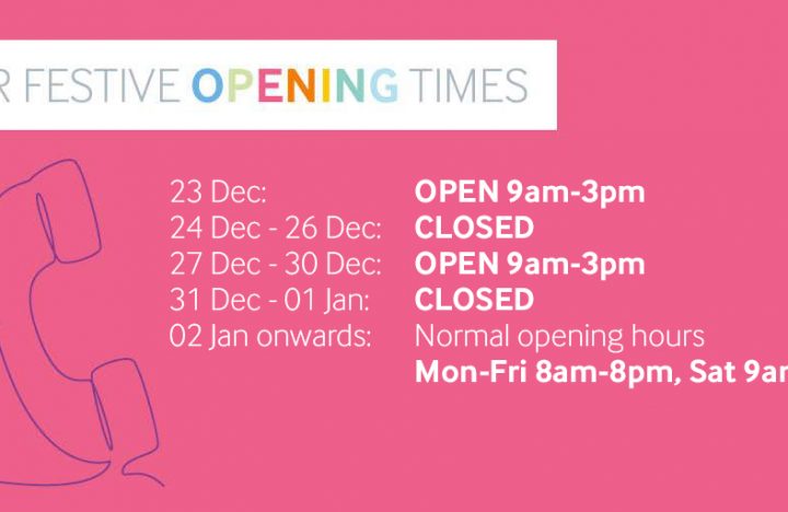 Festive Opening Hours