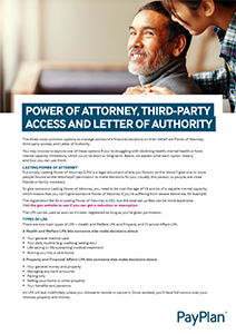 Power of attorney factsheet thumbnail